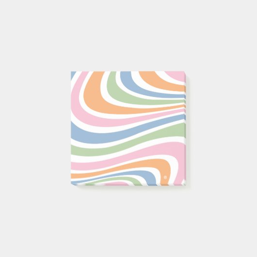 Retrogolfontwerp Post-it® Notes (Voorkant)