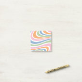 Retrogolfontwerp Post-it® Notes (Op bureau)