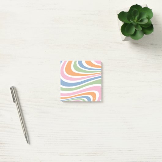 Retrogolfontwerp Post-it® Notes (Kantoor)