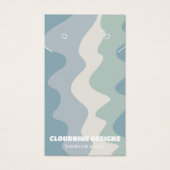 Retrogolven die Ketting juwelen-beeldschermkaart v Visitekaartje (Voorkant)