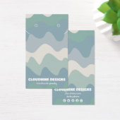 Retrogolven die Ketting juwelen-beeldschermkaart v Visitekaartje (Bureau)