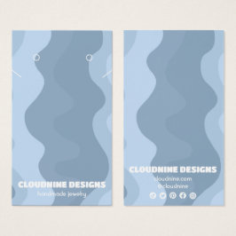 Retrogolven die Ketting juwelen-beeldschermkaart v Visitekaartje