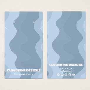 Retrogolven die Ketting juwelen-beeldschermkaart v Visitekaartje