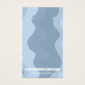 Retrogolven die Ketting juwelen-beeldschermkaart v Visitekaartje (Voorkant)