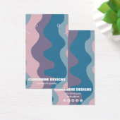 Retrogolven die Ketting juwelen-beeldschermkaart v Visitekaartje (Bureau)