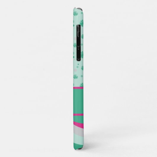Retrogolven en bloemen II Case-Mate iPhone Case (Achterkant/links)