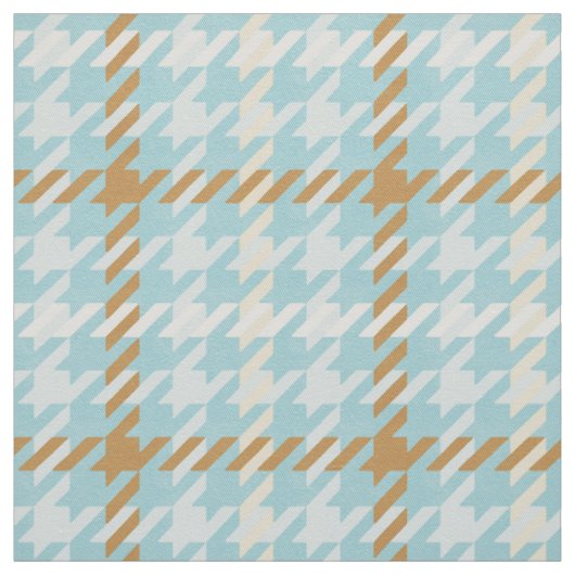Retrogoud en blauwgroen schuurplatform stof (Swatch)