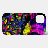 Retrogroef psychedelische fractale kunst Case-Mate iPhone case (Achterkant (horizontaal))