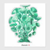 Retrogroene onderwateralgen sticker (Vel)