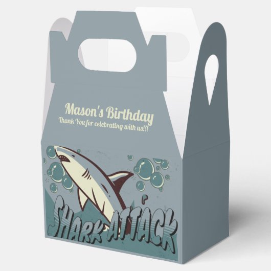 Retrohaai met als geboorte beschouwd partij bedankdoosjes (Geopend)