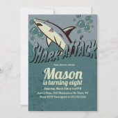 Retrohaai met als geboorte beschouwd partij kaart (Voorkant)