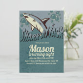 Retrohaai met als geboorte beschouwd partij kaart (Staand voorkant)