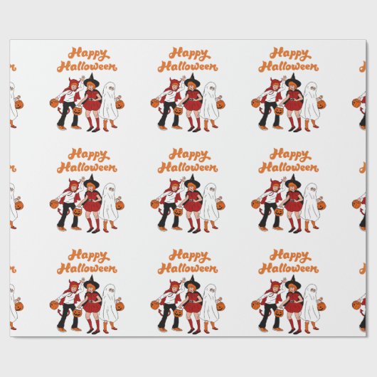 Retrohalloween Cadeaupapier (Vlak)