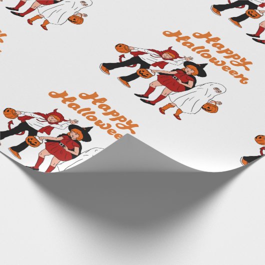 Retrohalloween Cadeaupapier (Hoek)