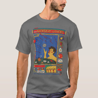 Retrohe Backseat Lovers Waiting to Spill Love Musi T-shirt