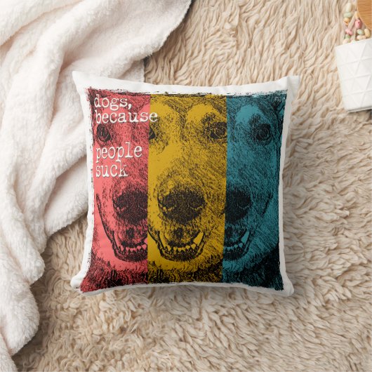 Retrohonden, omdat mensen zuigen kussen (Deken)