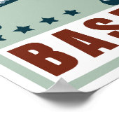 RetrohonkbalPoster Poster (Hoek)