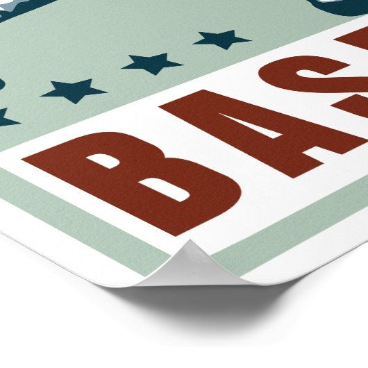 RetrohonkbalPoster Poster (Hoek)