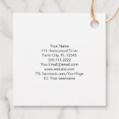 Retroimehouder Apiary Organic Honey Bee Rainbow Bedankjes Labels (Achterkant)