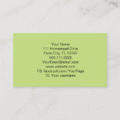 Retroimehouder Apiary Organic Honey Bee Rainbow Visitekaartje (Achterkant)