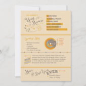 Retrojaar in de Review kerstkaarten - infografisch Kaart (Voorkant)