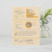 Retrojaar in de Review kerstkaarten - infografisch Kaart (Staand voorkant)