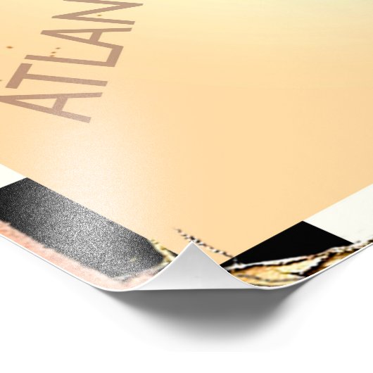 Retrokaart van Europa. Foto Afdruk (Hoek)