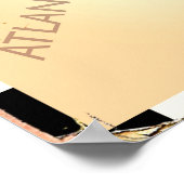 Retrokaart van Europa. Poster (Hoek)