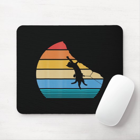 Retrokcabine betekent  Kat Gift Roc Muismat (Met muis)