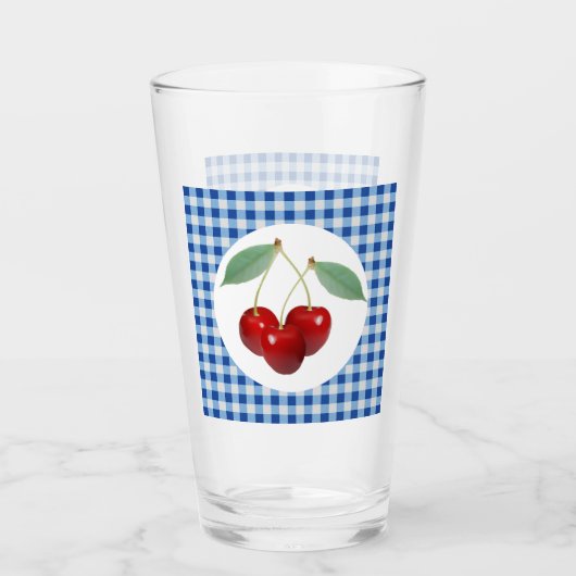 Retrokersen Drink glas (Voorkant)
