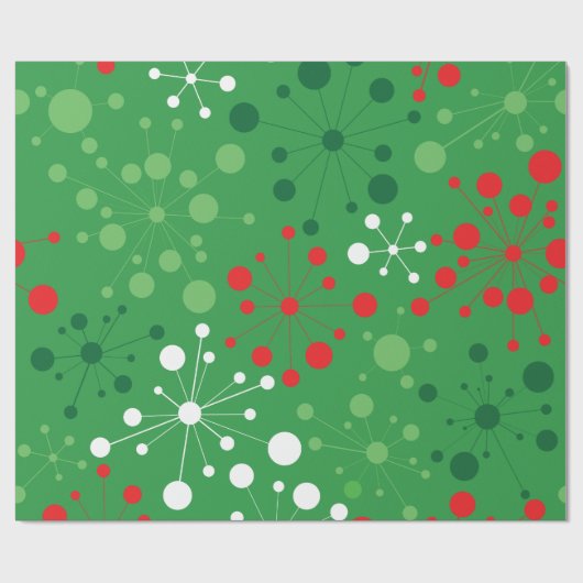 Retrokerst Cadeaupapier (Vlak)