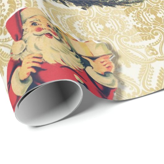 Retrokerst Cadeaupapier (Rol Hoek)