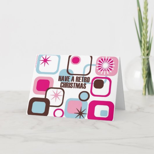 Retrokerst Feestdagen Kaart (Voorkant)
