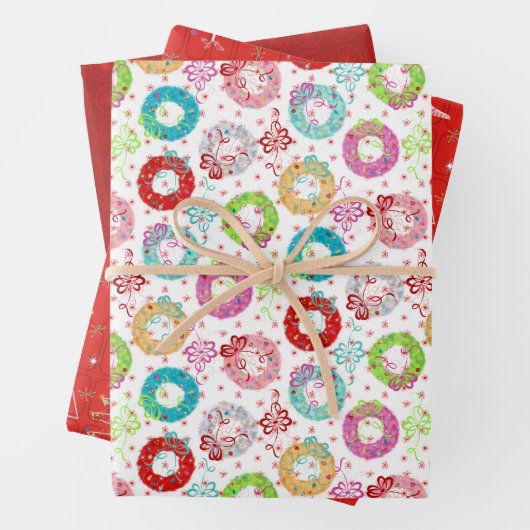 Retrokerst Inpakpapier Vel (In situ)