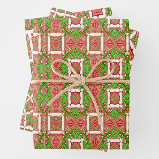 Retrokerst Inpakpapier Vel (In situ)