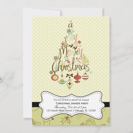 Retrokerst Kaart (Voorkant)