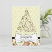 Retrokerst Kaart (Staand voorkant)