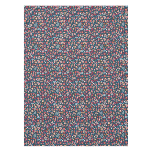 Retrokerst Tafelkleed (Voorkant)