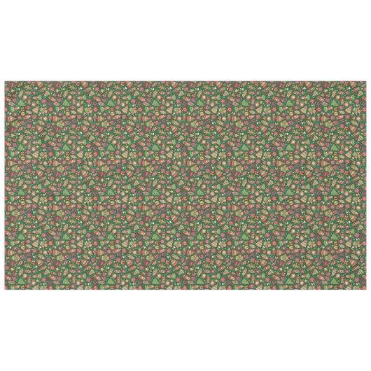 Retrokerst Tafelkleed (Voorkant (Horizontaal))