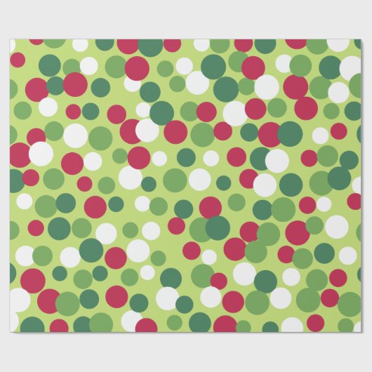Retrokerstpapier voor Stippen Cadeaupapier (Vlak)