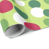 Retrokerstpapier voor Stippen Cadeaupapier (Rol Hoek)