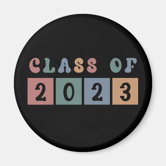 Retroklasse 2023 Schoolacademie — Gift Magneet (Voorkant)