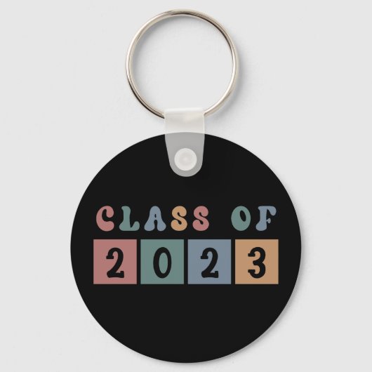 Retroklasse 2023 Schoolacademie — Gift Sleutelhanger (Voorkant)