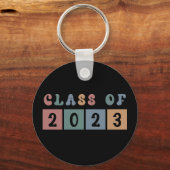 Retroklasse 2023 Schoolacademie — Gift Sleutelhanger (Voorkant)