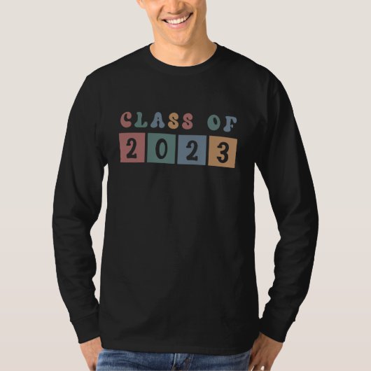Retroklasse 2023 Schoolacademie — Gift T-shirt (Voorkant)