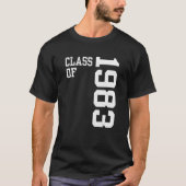 Retroklasse van 1983 Senior High School Reunion Vi T-shirt (Voorkant)