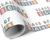 Retroklasse van 2023-Afstuderen Cadeaupapier (Rol Hoek)