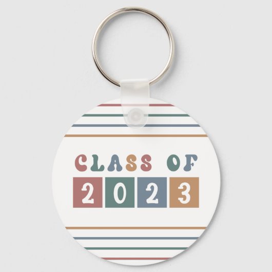 Retroklasse van 2023-Afstuderen Sleutelhanger (Voorkant)