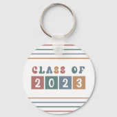 Retroklasse van 2023-Afstuderen Sleutelhanger (Achterkant)