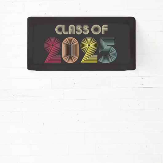 Retroklasse van 2025 spandoek (Insitu)